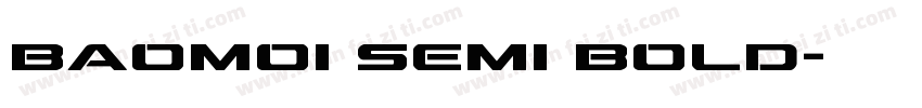 Baomoi Semi Bold字体转换